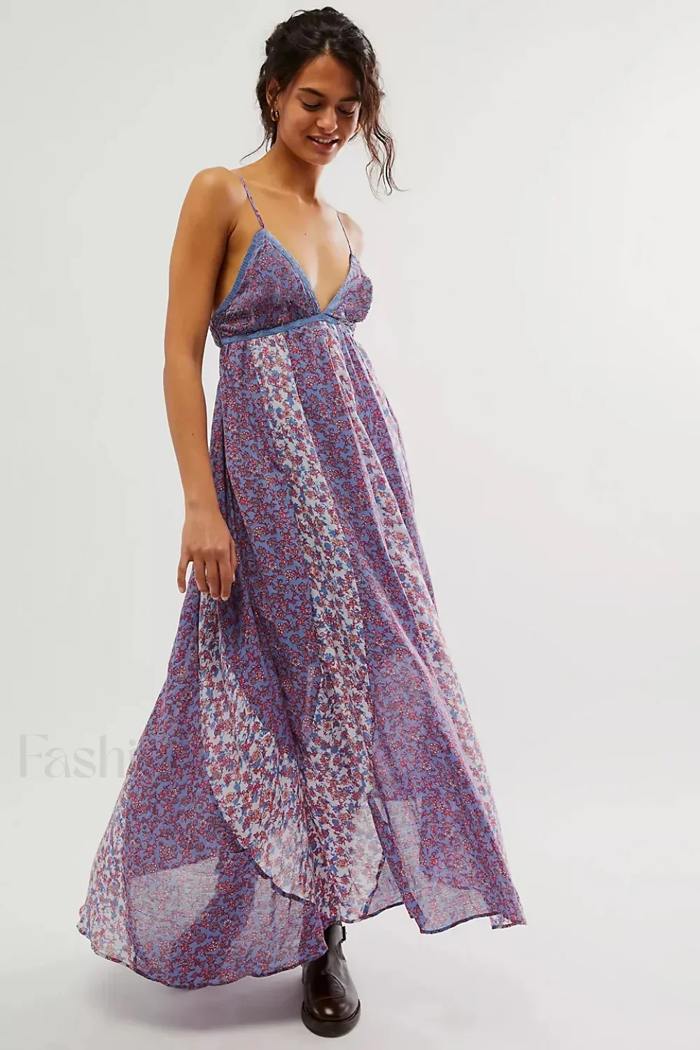 Chiffon Strap Backless Boho Dress - Image 11