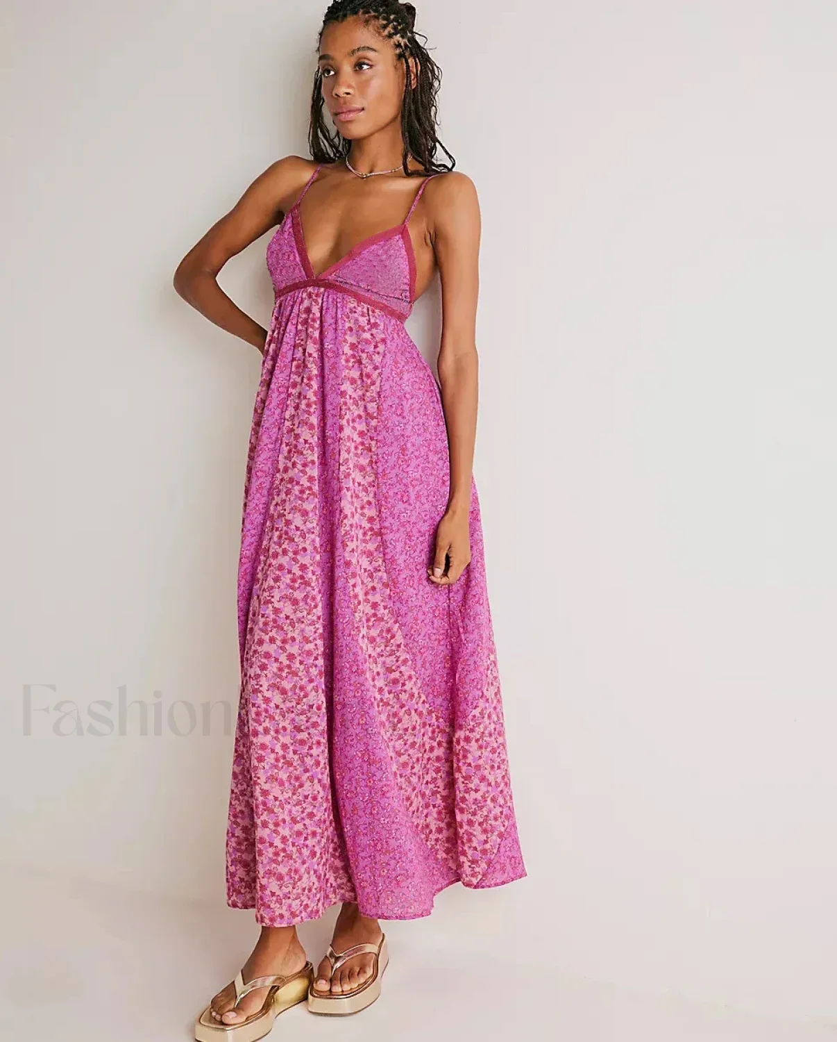 Chiffon Strap Backless Boho Dress - Image 7