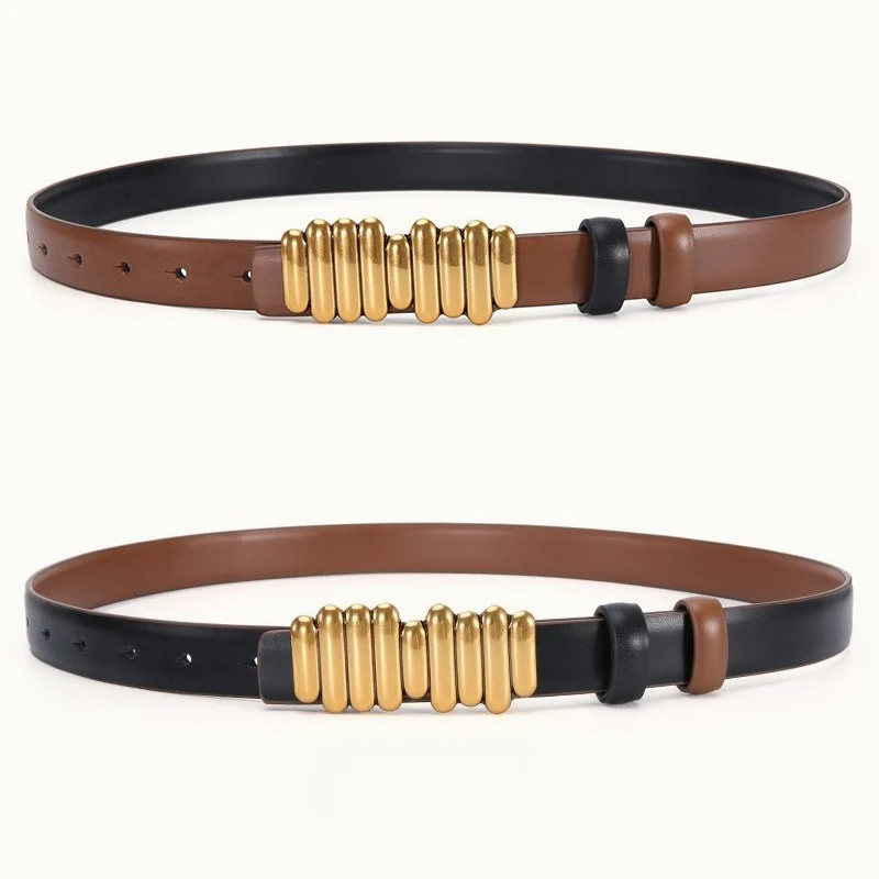 Color Block Reversible Double Sided Belt - Image 10