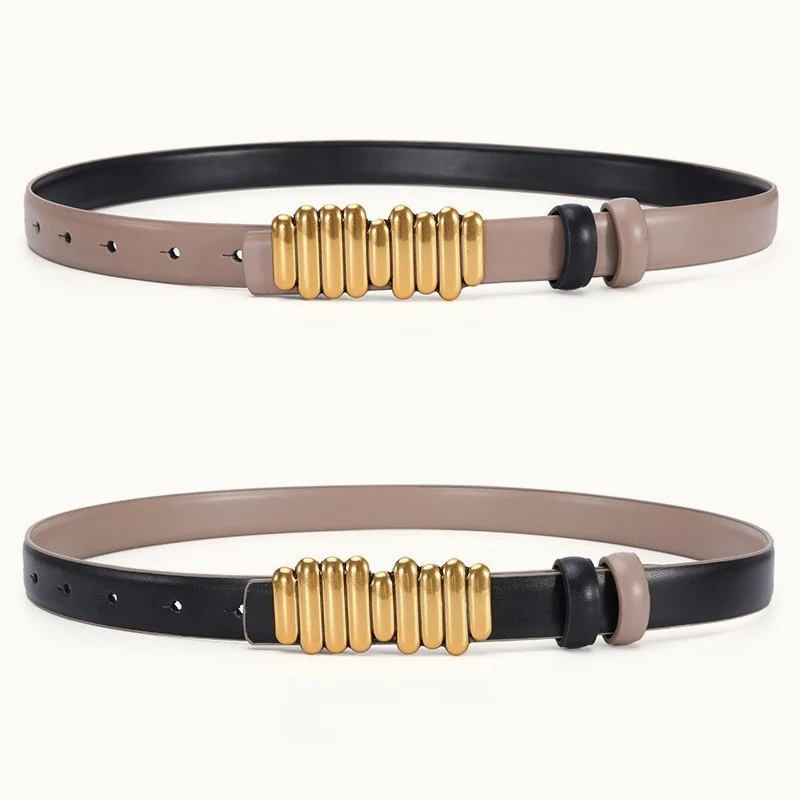 Color Block Reversible Double Sided Belt - Image 11