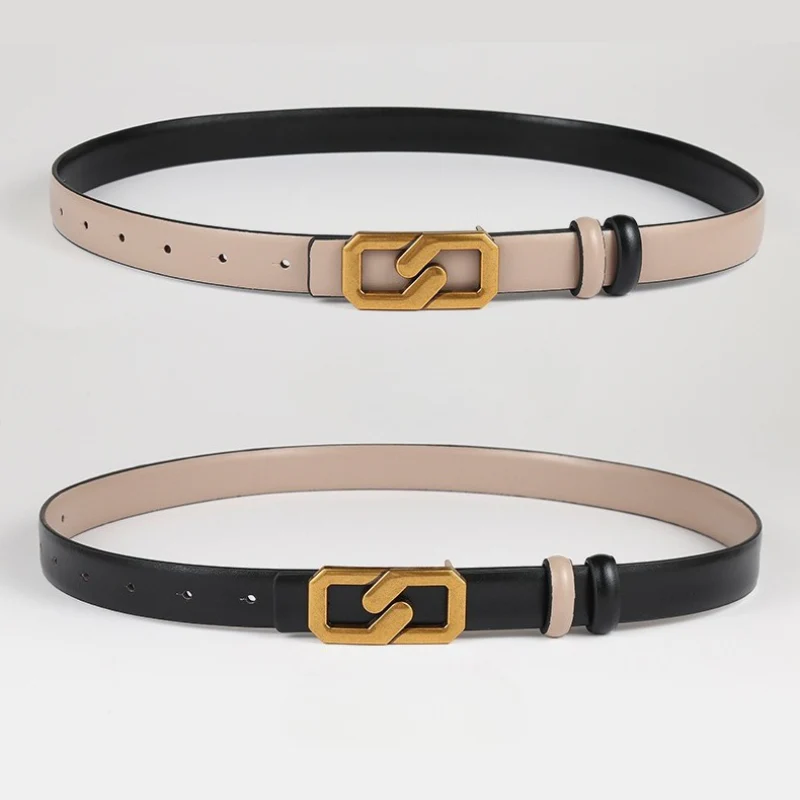 Color Block Reversible Double Sided Belt - Image 3