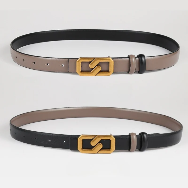 Color Block Reversible Double Sided Belt - Image 4