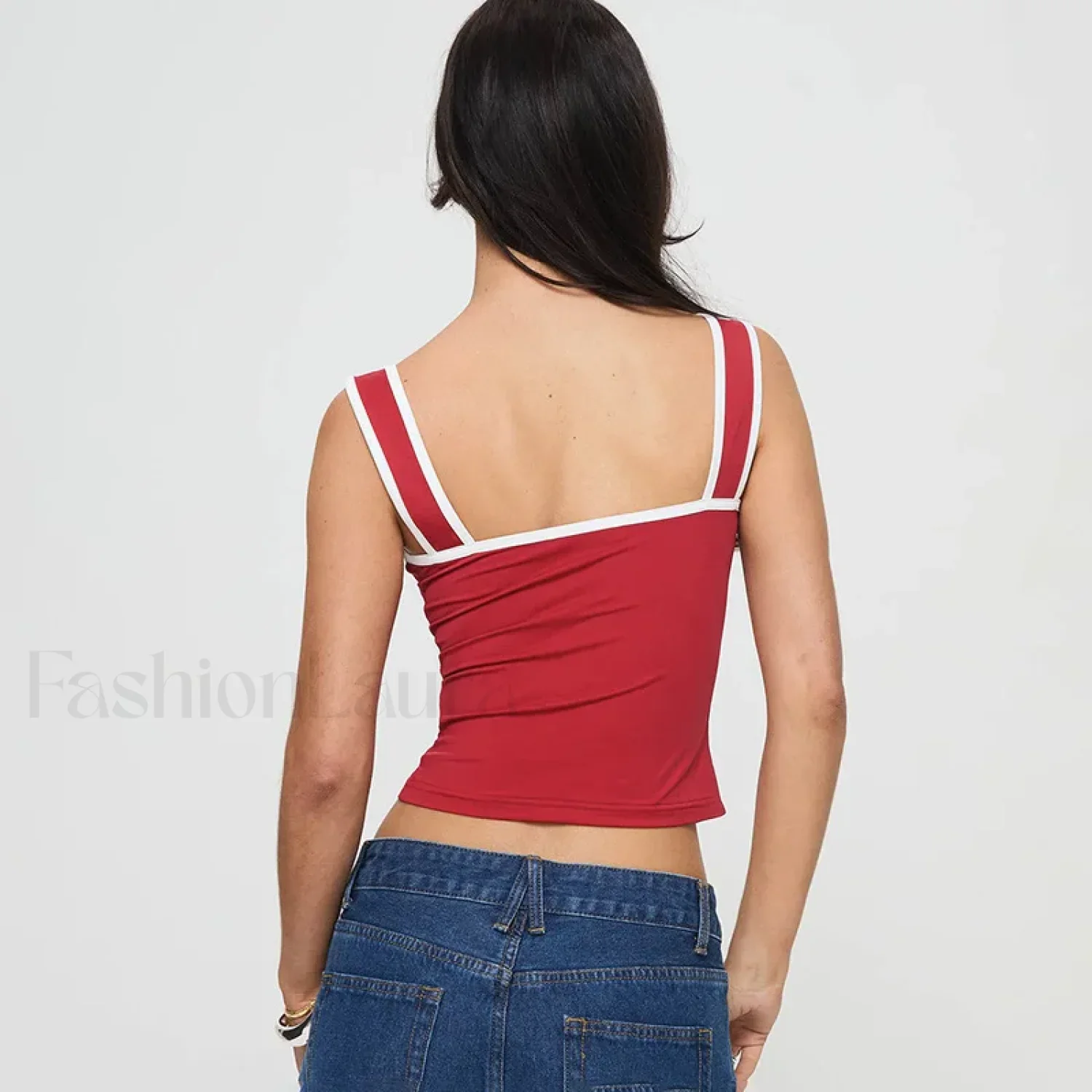 Color-Block Square Crop Top - Image 3