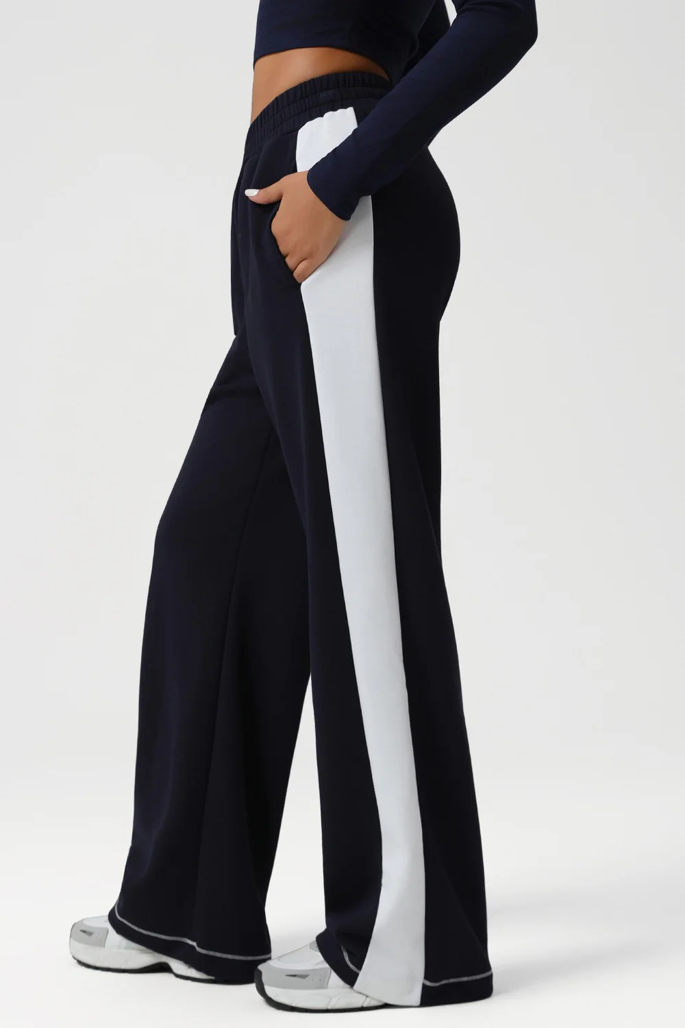 Color Block Yoga Knit Pants - Image 6