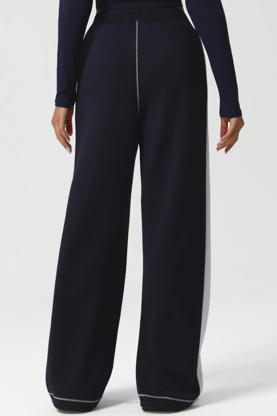 Color Block Yoga Knit Pants - Image 7