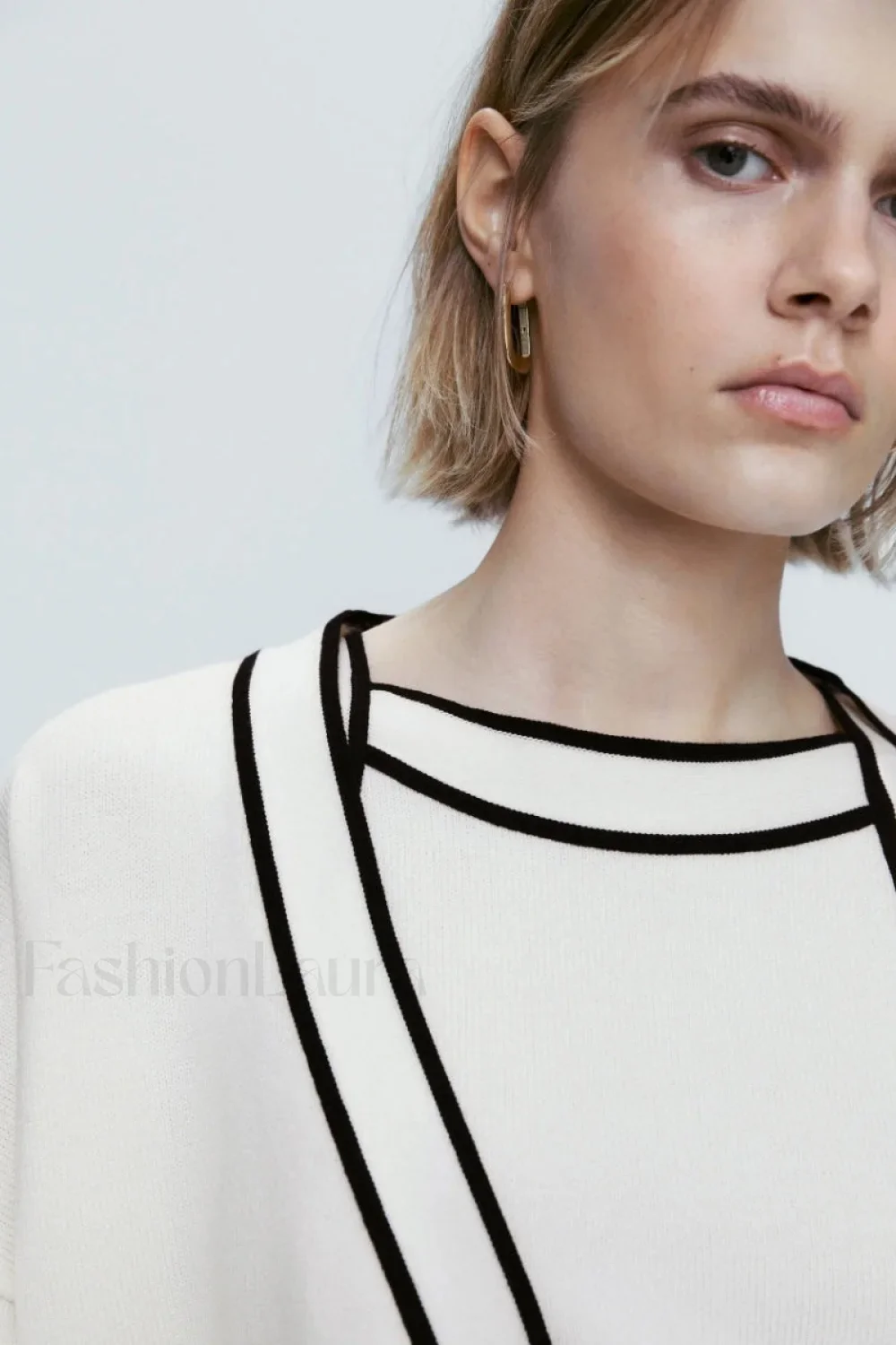Contrast Knit College Cardigan - Image 3