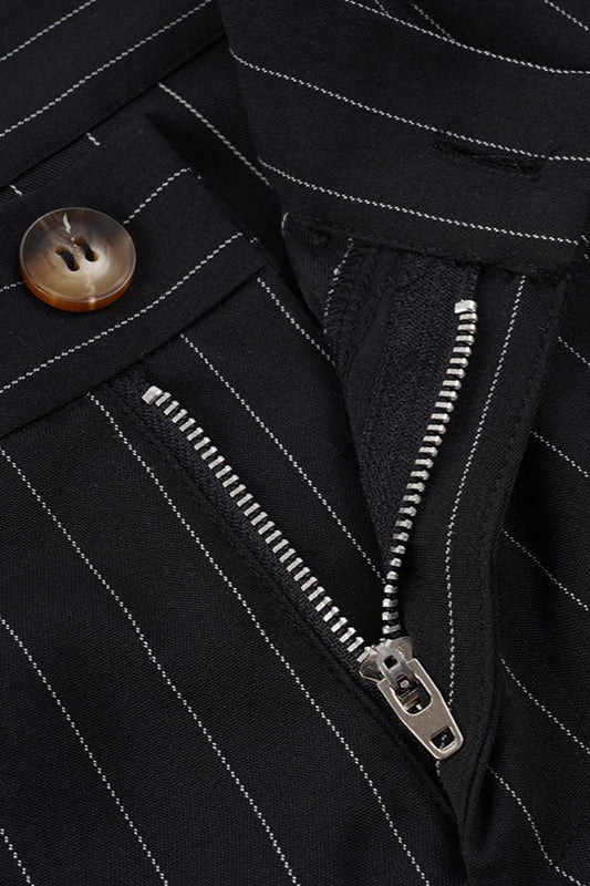 Contrast Stripe Woven Wide Leg Pants - Image 8