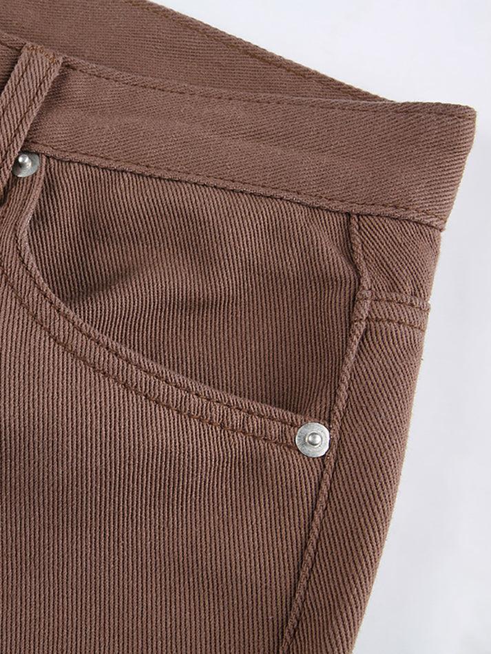 Corduroy Straight Leg Pants - Image 36