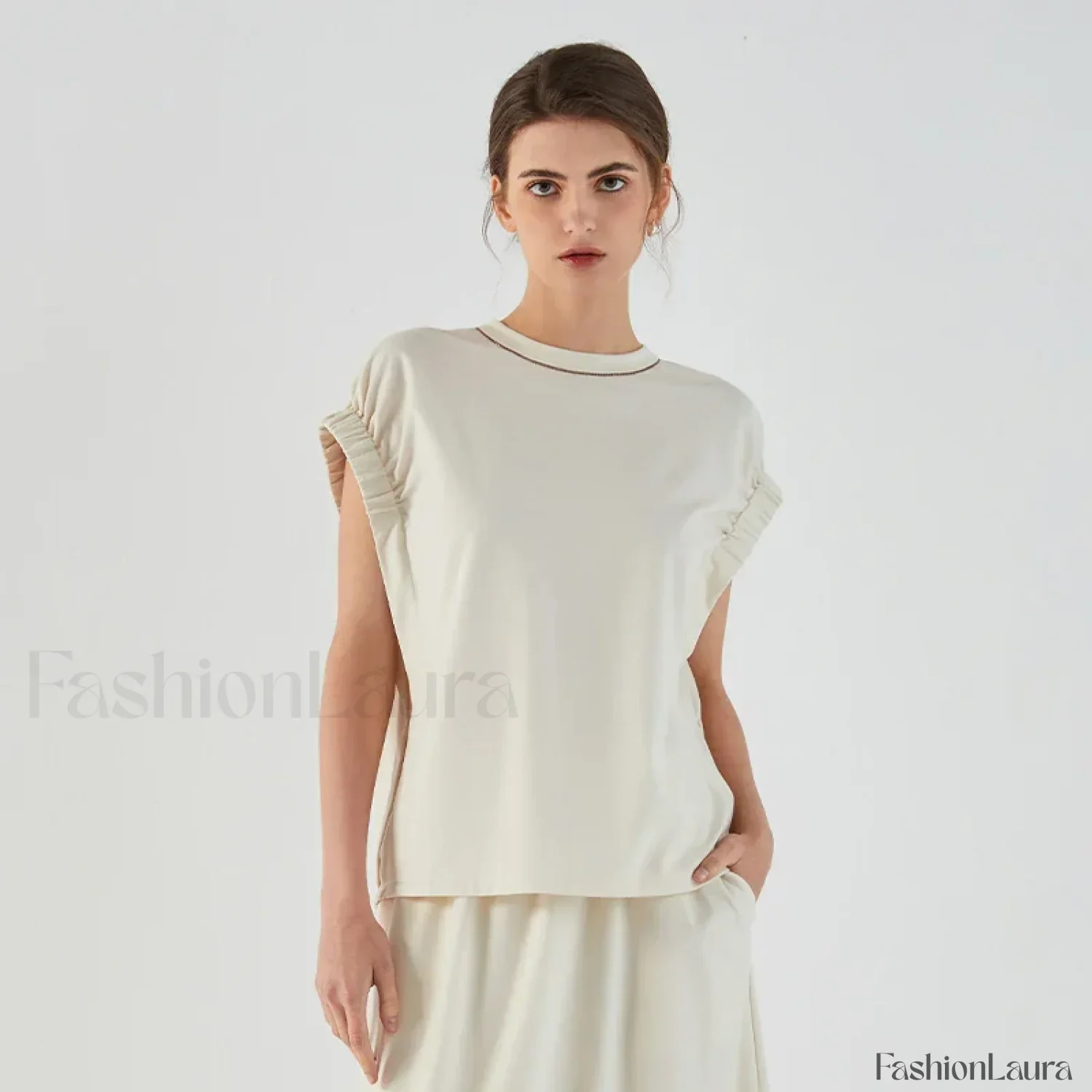 Cotton Blend Boutique Femme T-Shirt - Image 5
