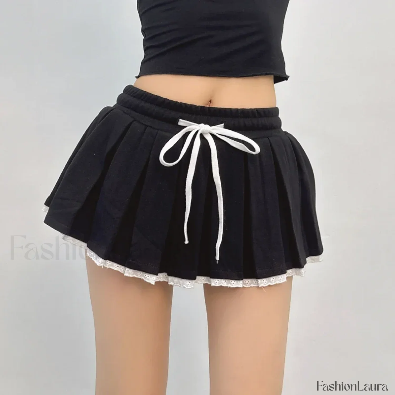 Cotton Looped Fluffy Patchwork Skirt - Image 17