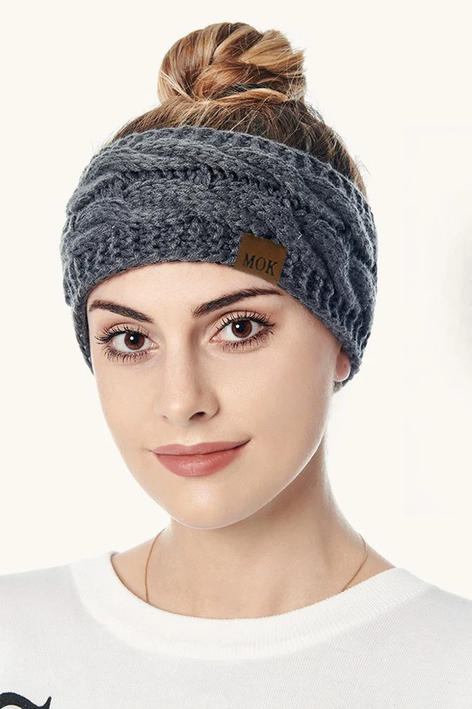 Cozy Fleece Knit Thermal Headband - Image 2