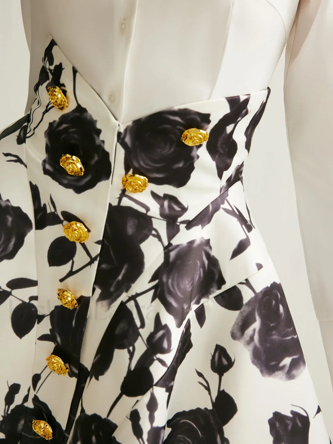 Floral Print Button-Detail Skirt - Image 5