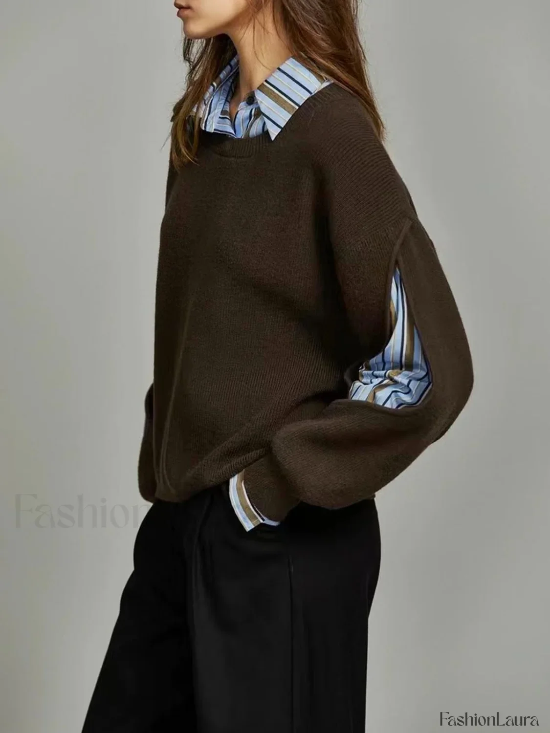 2 in 1 Ribbed Cutout Sweater - Image 12