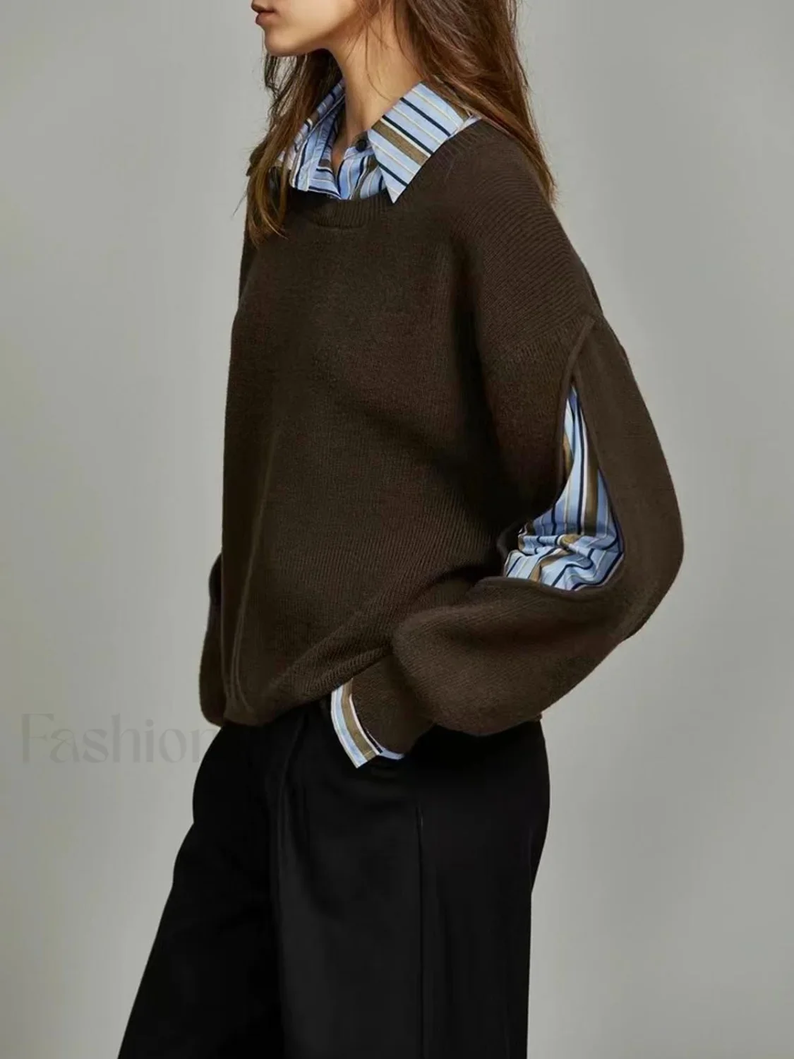 2 in 1 Ribbed Cutout Sweater - Image 7