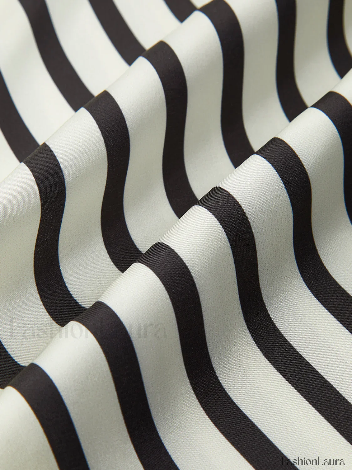 Satin Striped Button Cozy Blouse - Image 18