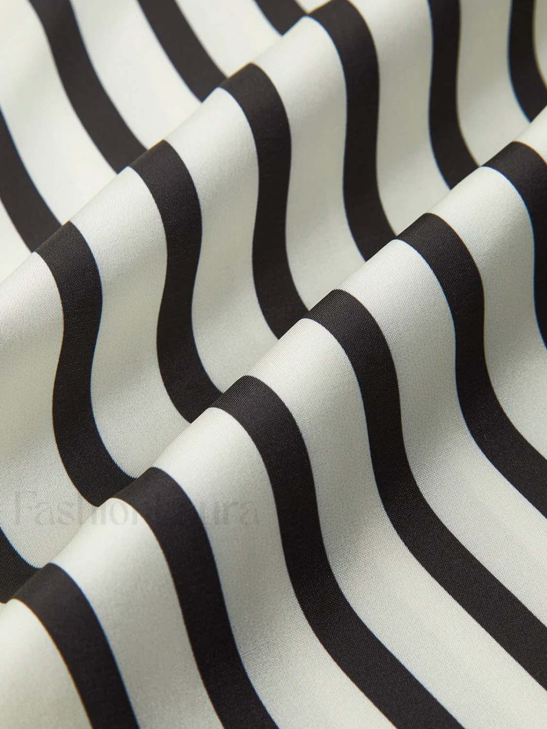 Satin Striped Button Cozy Blouse - Image 9