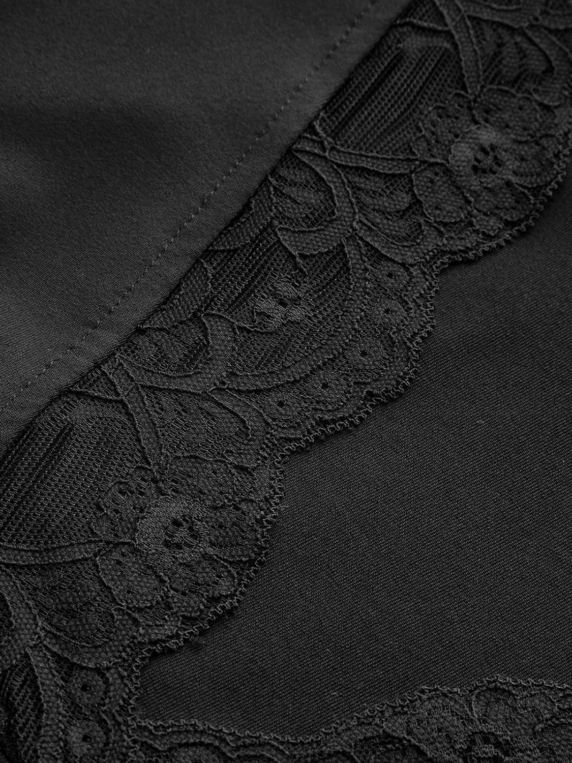 Lace Trim V-Neck T-Shirt - Image 12