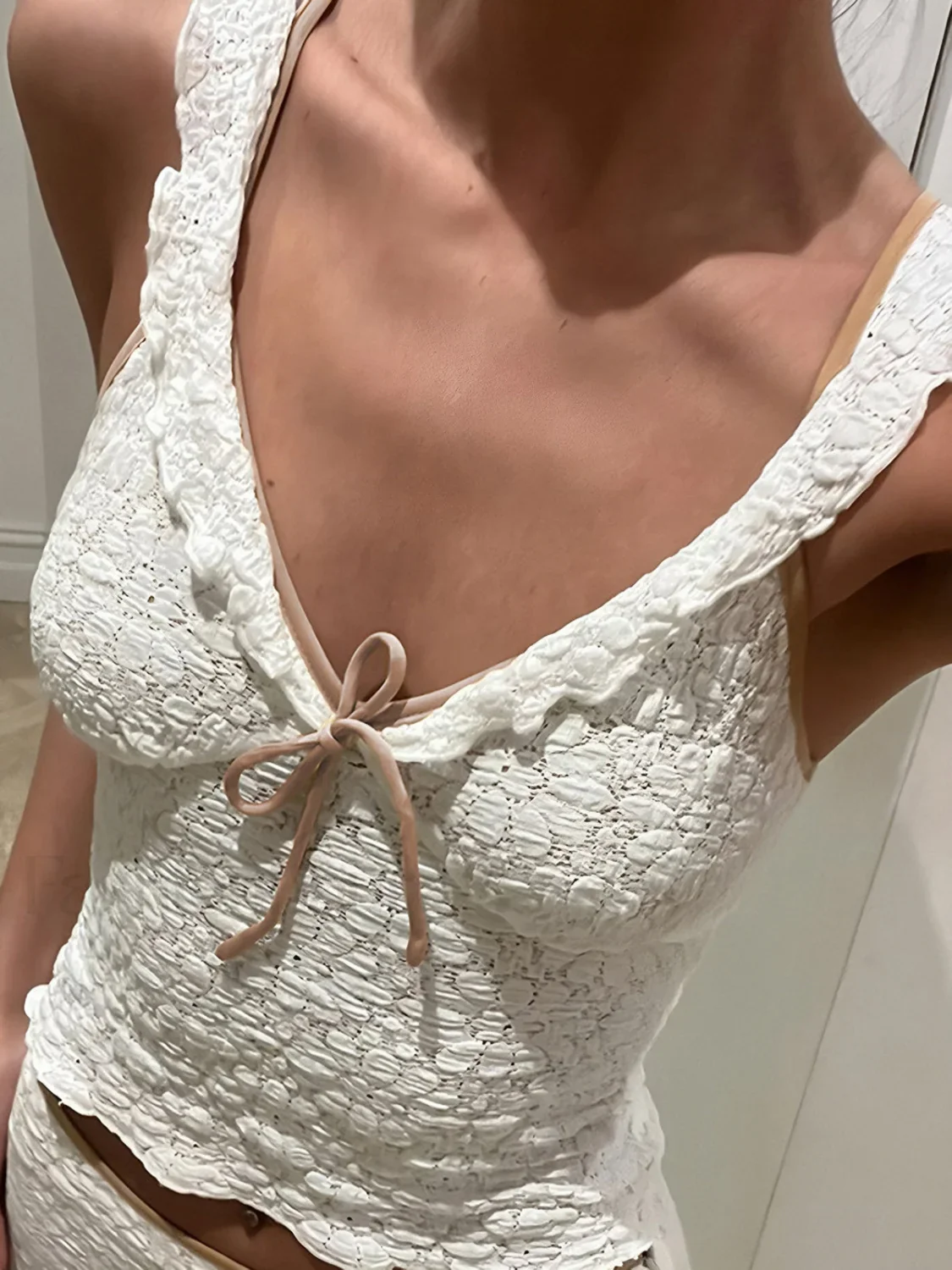 Sweetie Bow Detail Cami Top - Image 3