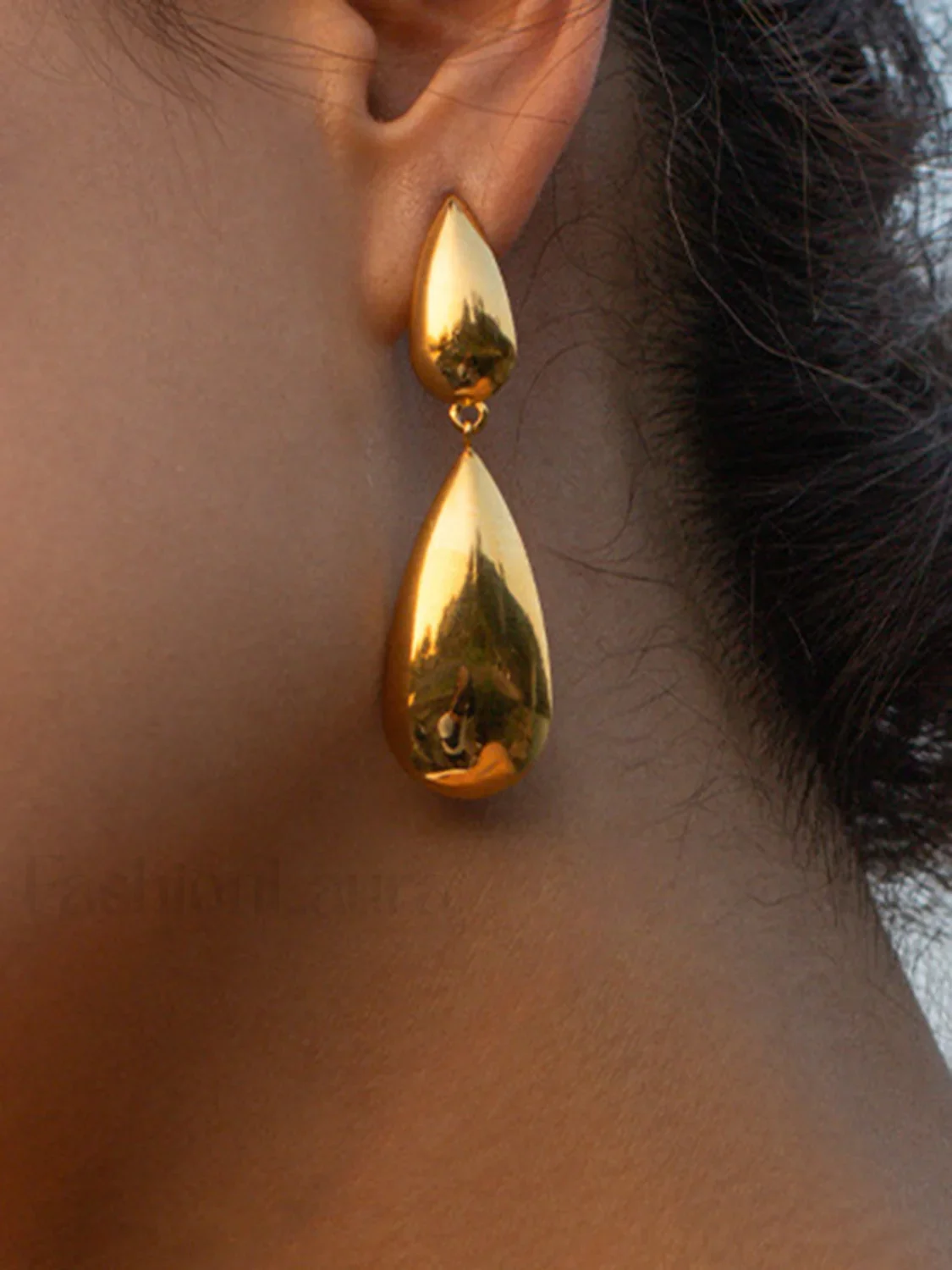 Double Teardrop Earrings - Image 4