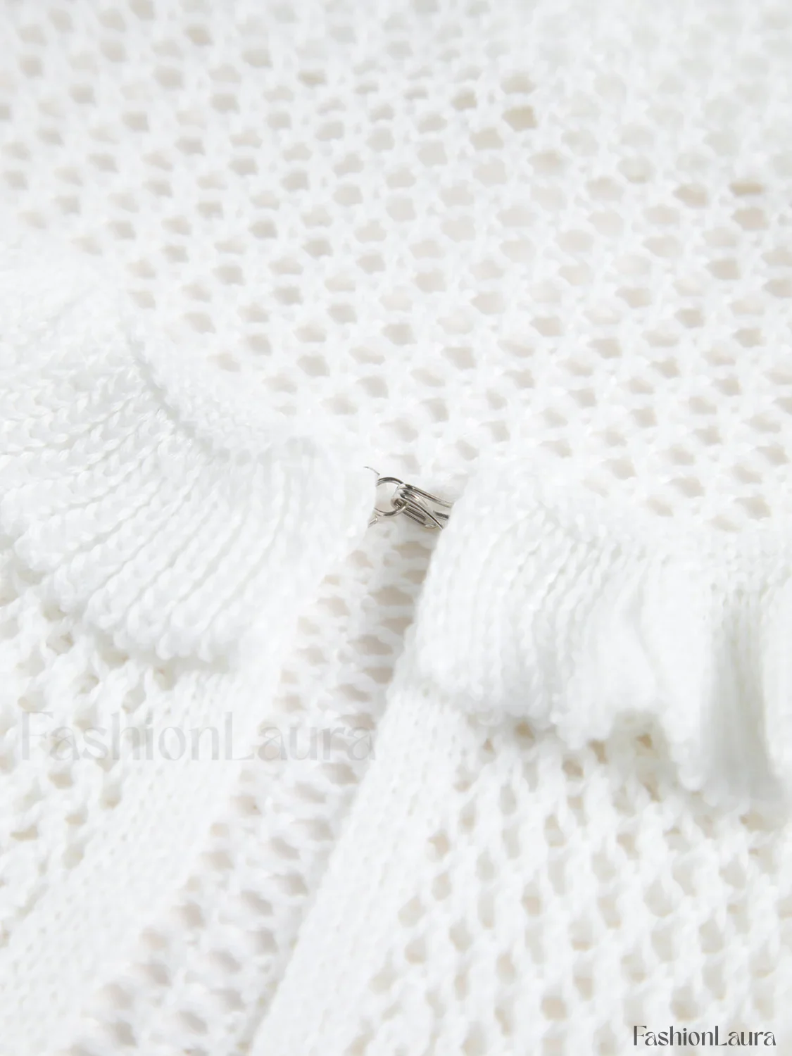 Sheer Crochet Eyelet Fly Away Cardigan - Image 11