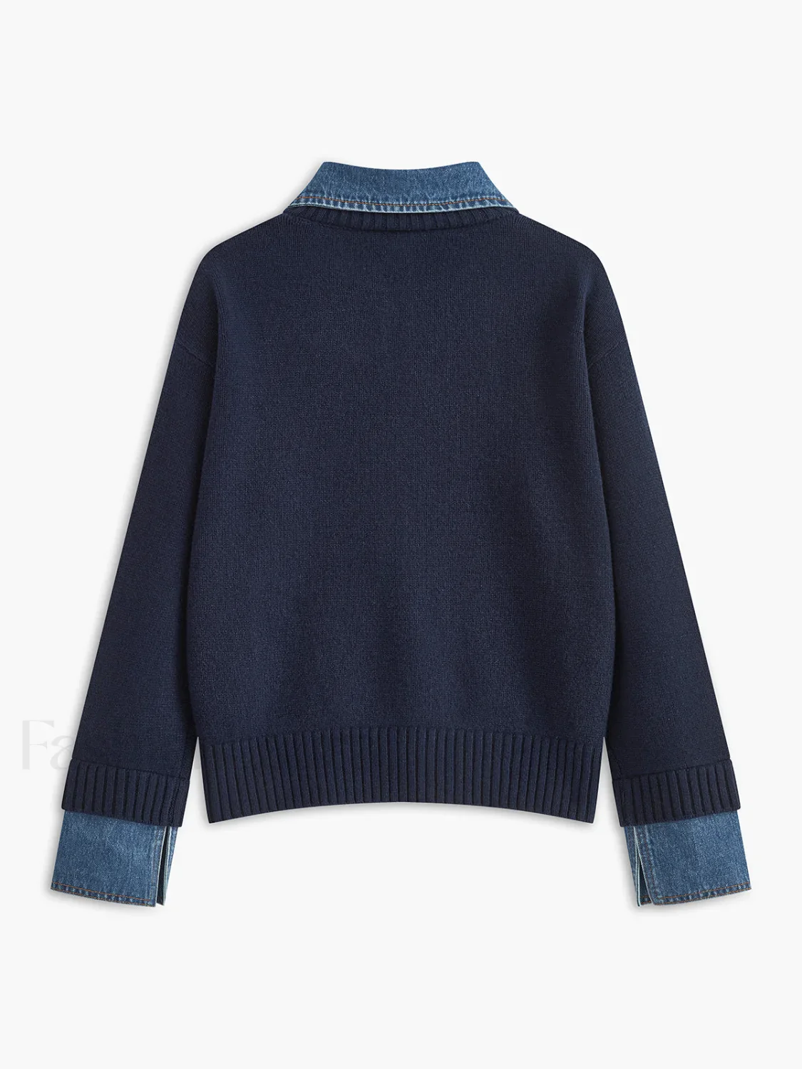 2 in 1 Panel Lapel Sweater - Image 14