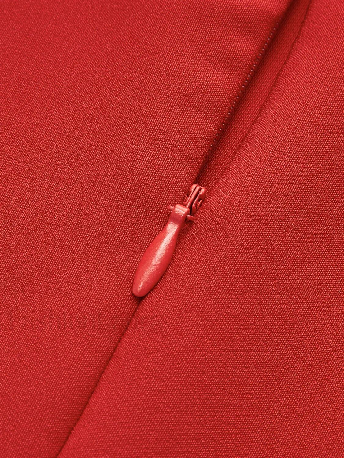Minimalist Plain Mock Neck Dress - Image 20