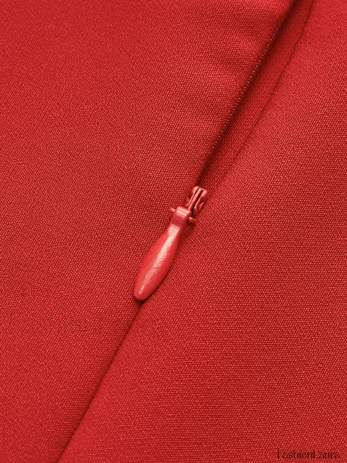 Minimalist Plain Mock Neck Dress - Image 29