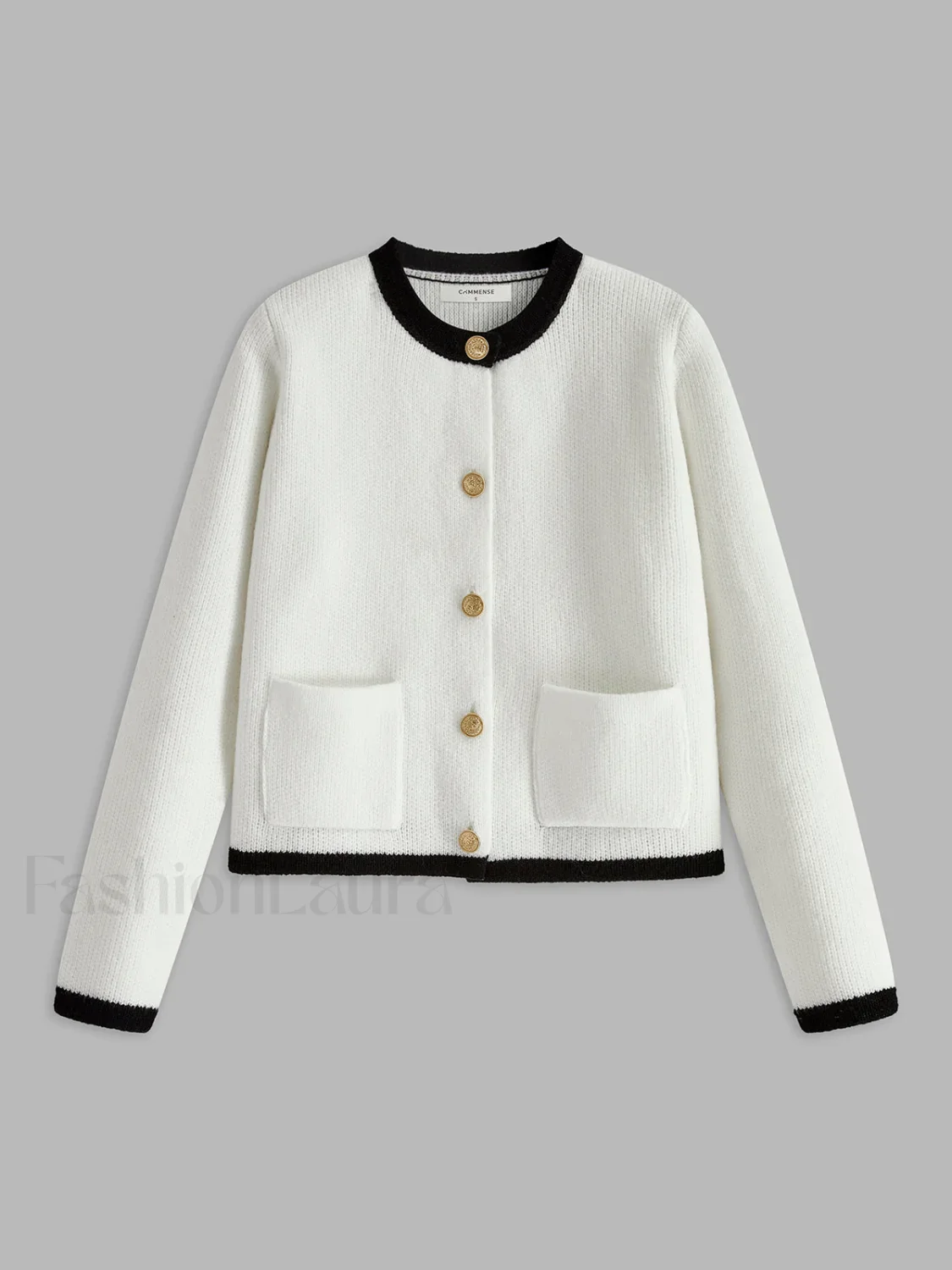 Contrast Trim Jersey Cardigan - Image 9