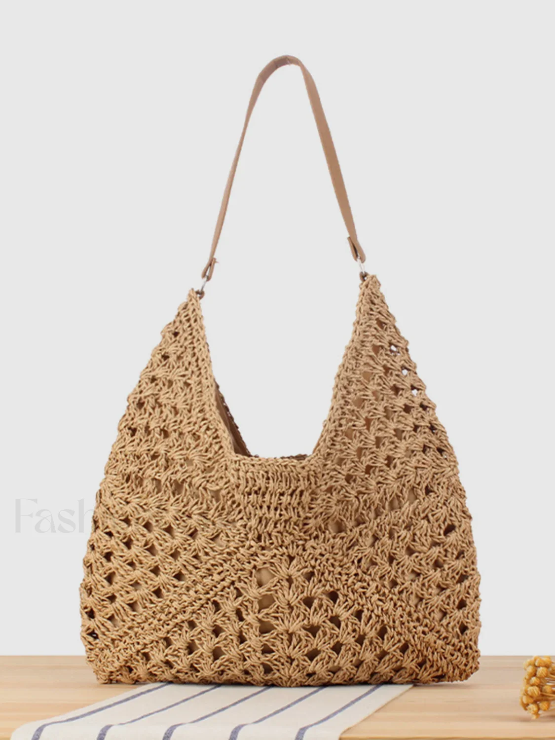 Vintage Crochet Macrame Shoulder Bag - Image 7