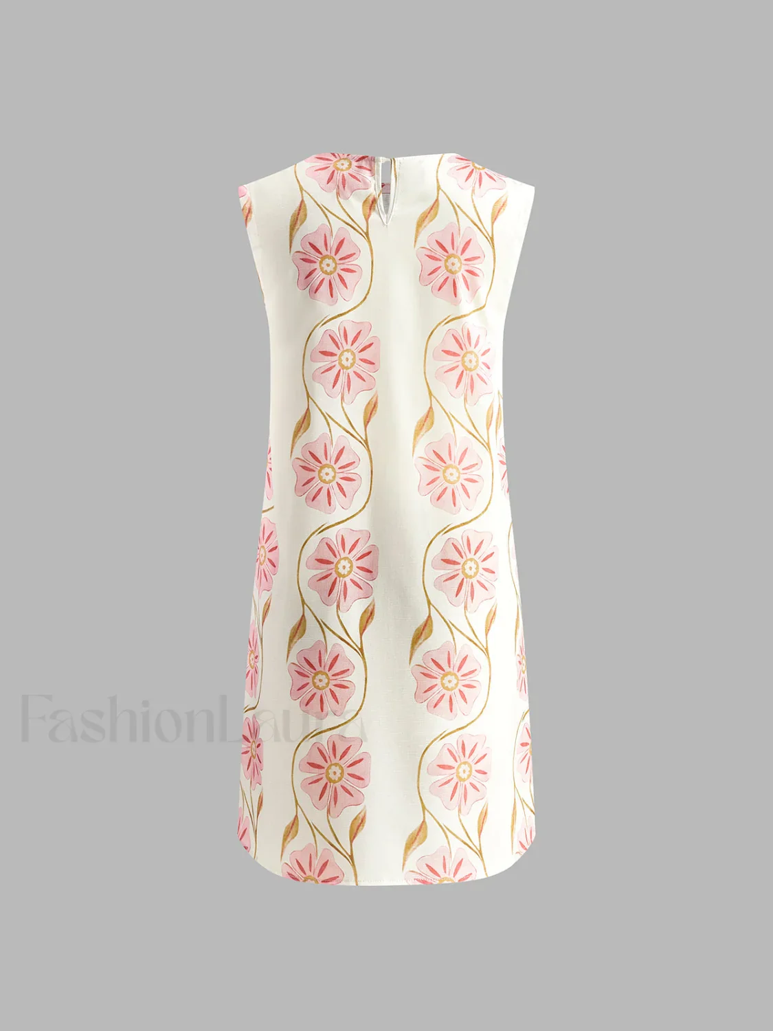Romantic Print Sleeveless Mini Dress - Image 6