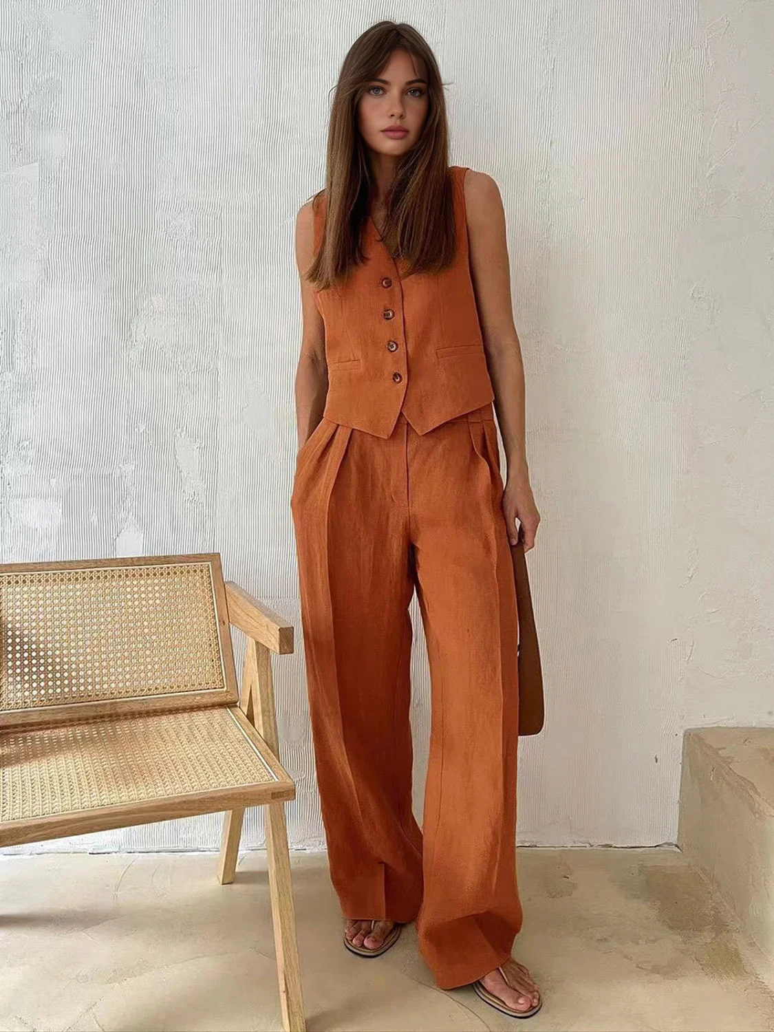 Cotton & Linen Pants Set - Image 28