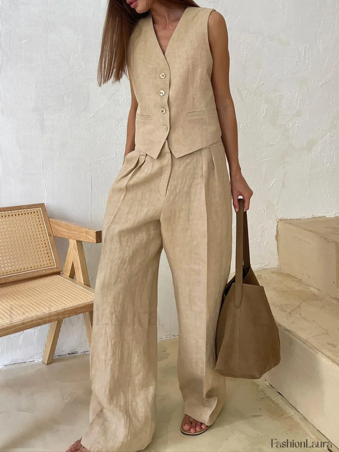 Cotton & Linen Pants Set - Image 38