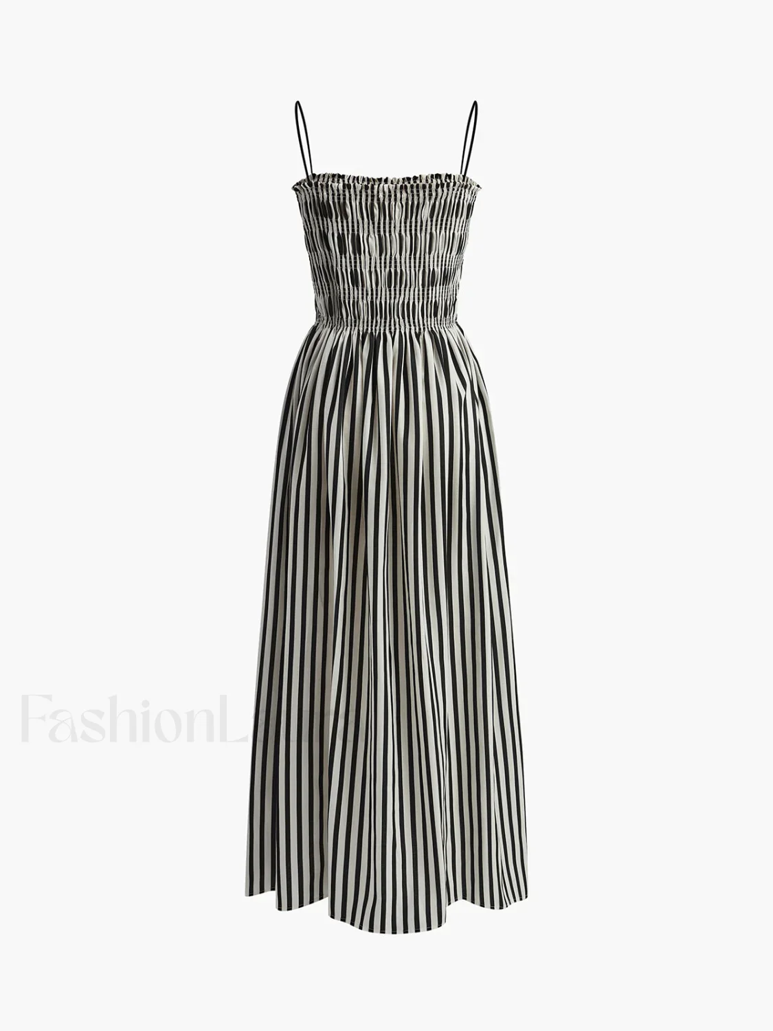 Sleeveless Pinstripe Long Dress - Image 8