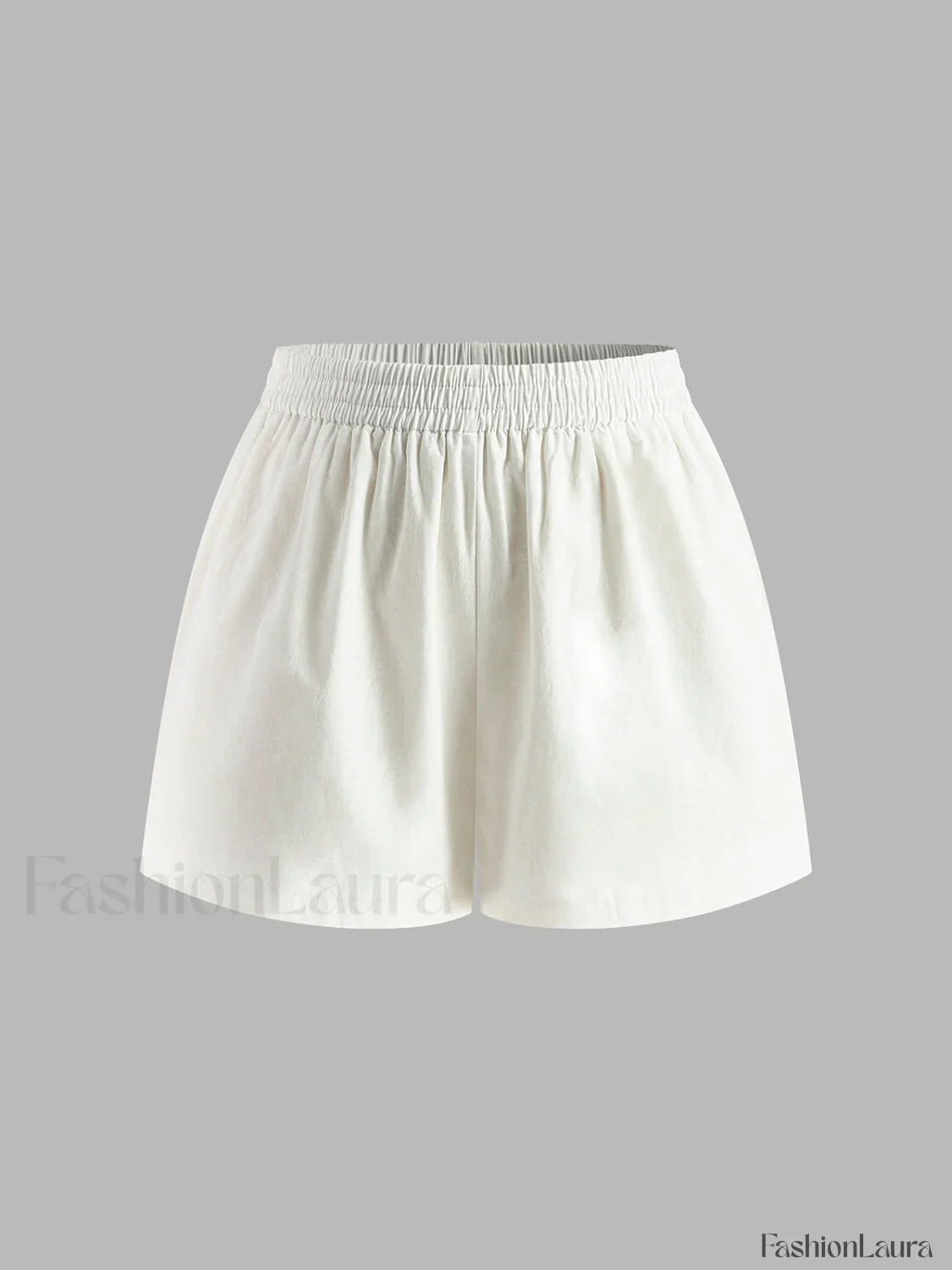Cotton & Linen Backless Halter Top With Shorts Set - Image 18