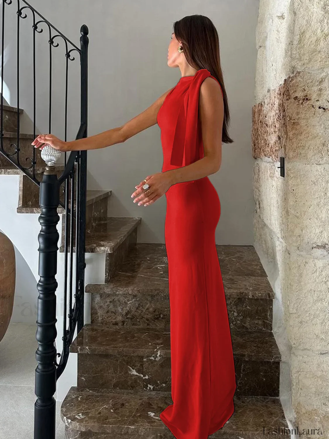 Beloved Knotted Sleeveless Maxi Dress - Image 29