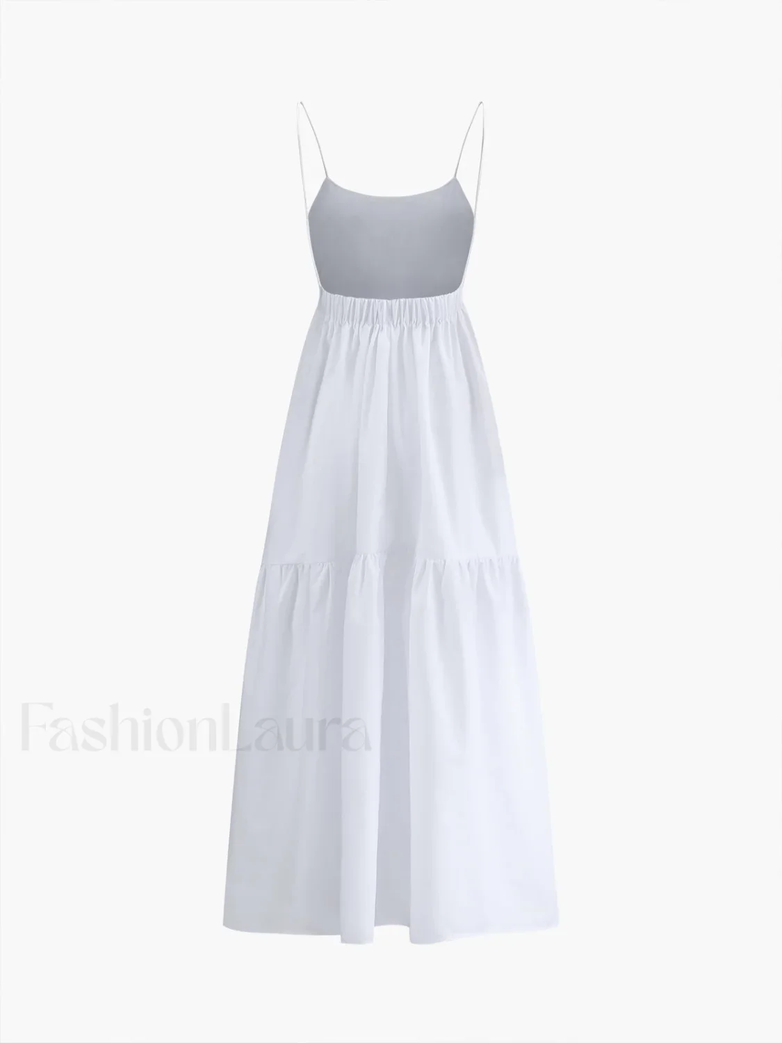 Solid Backless Long Dress - Image 16
