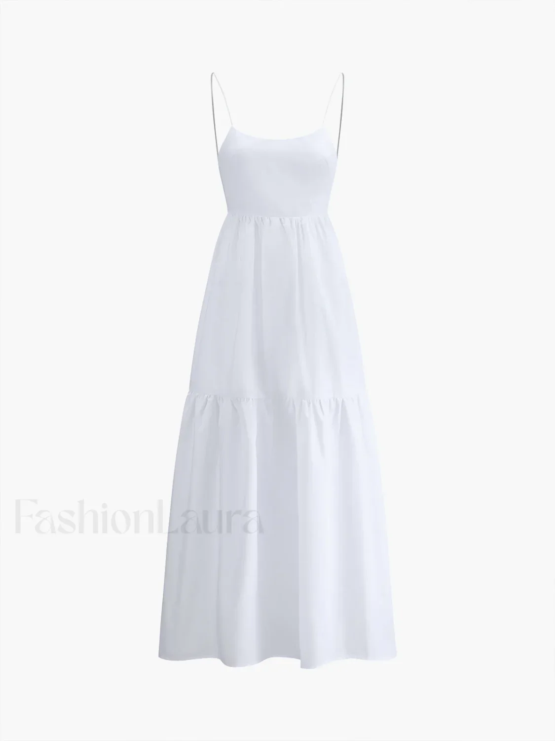 Solid Backless Long Dress - Image 5