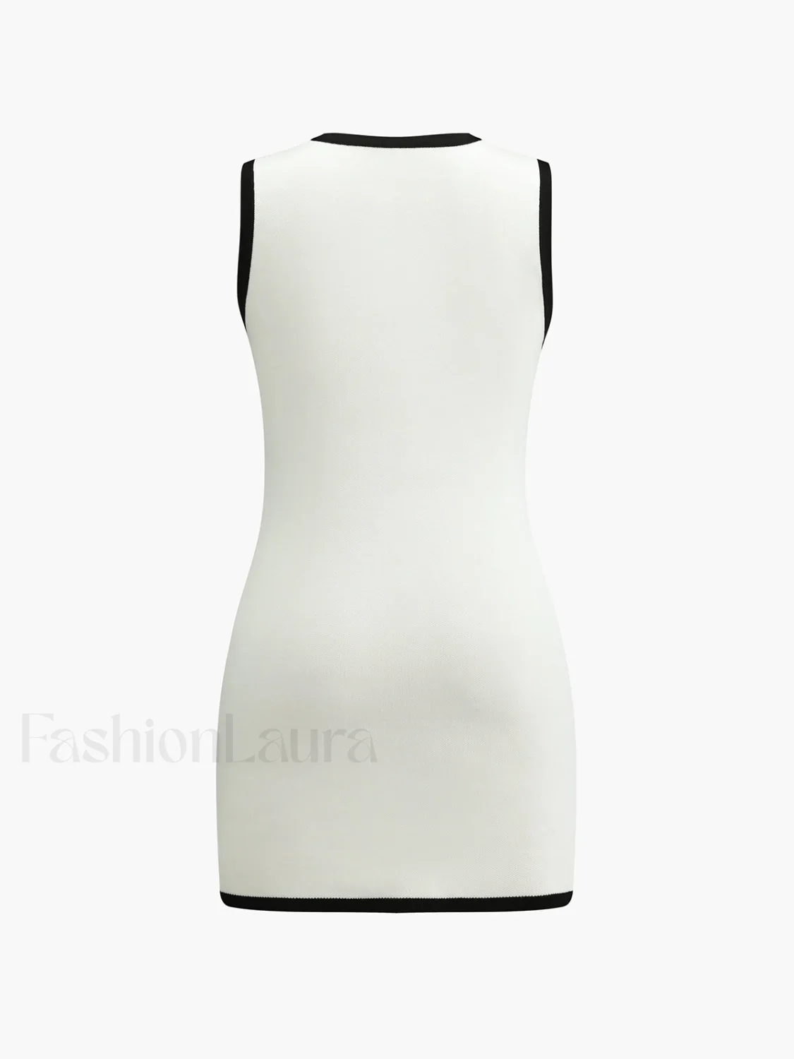 Multi Pocket Button Sleeveless Short Sweater Dress - Image 12
