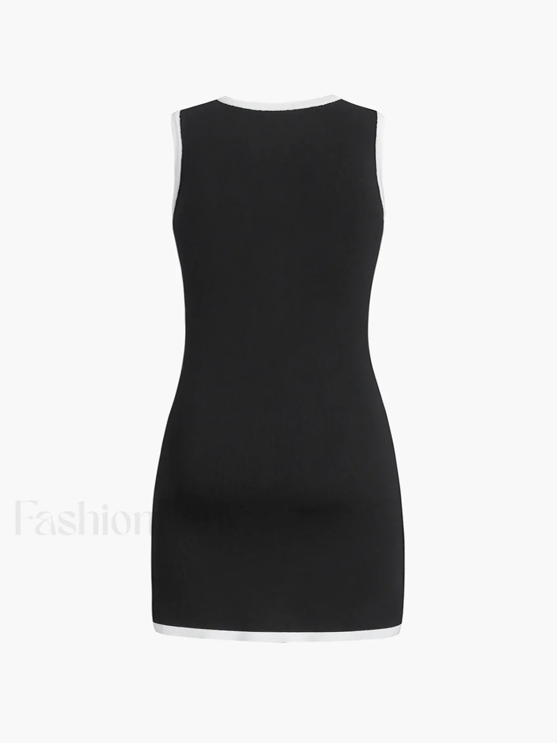 Multi Pocket Button Sleeveless Short Sweater Dress - Image 5