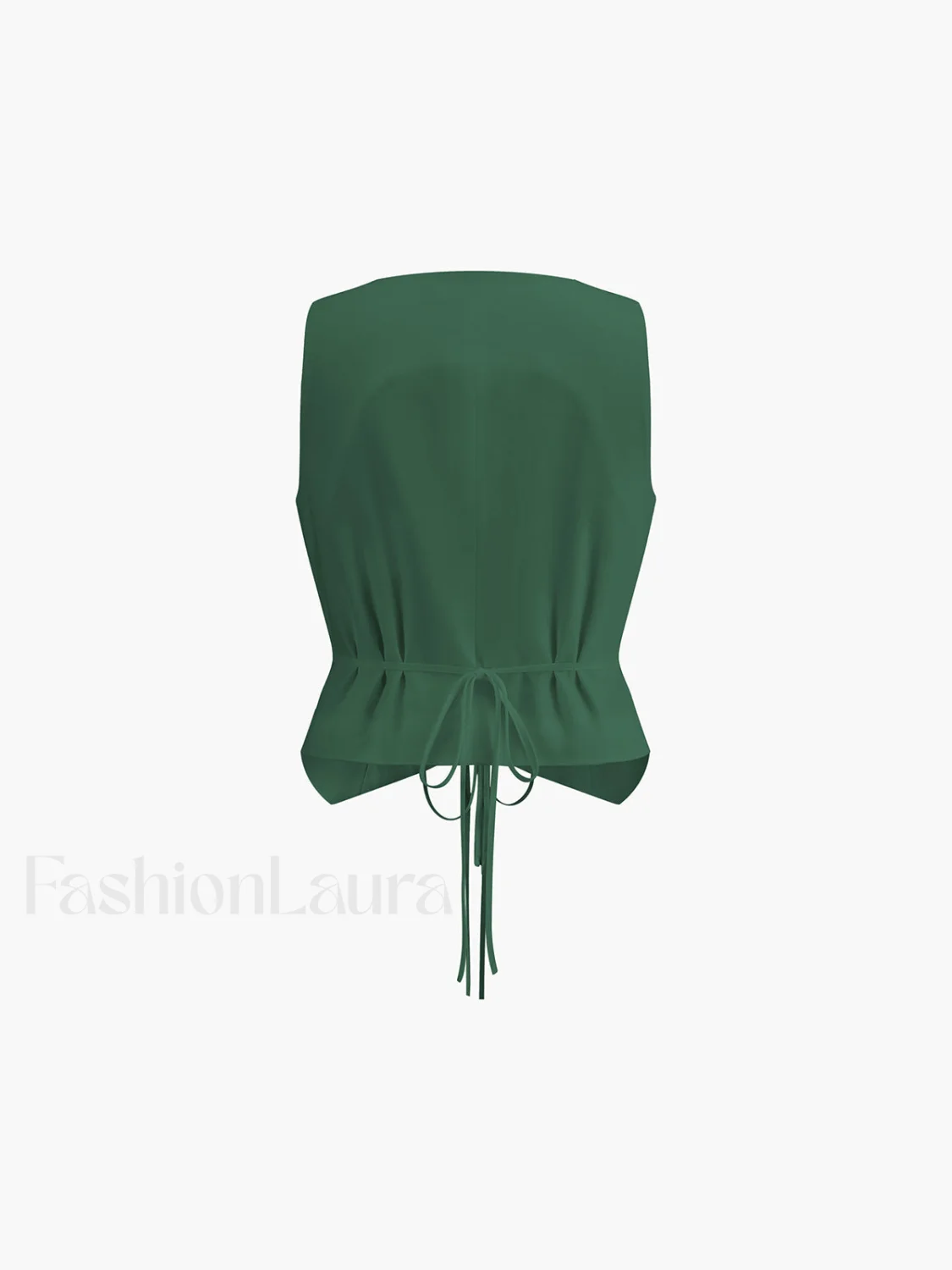 Cotton & Linen Tie-Detail Vest - Image 9