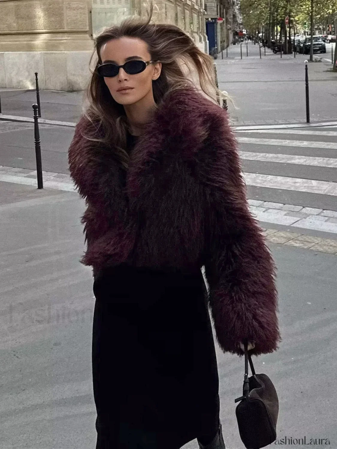 Fuzzy Faux Fur Short Coat - Image 19