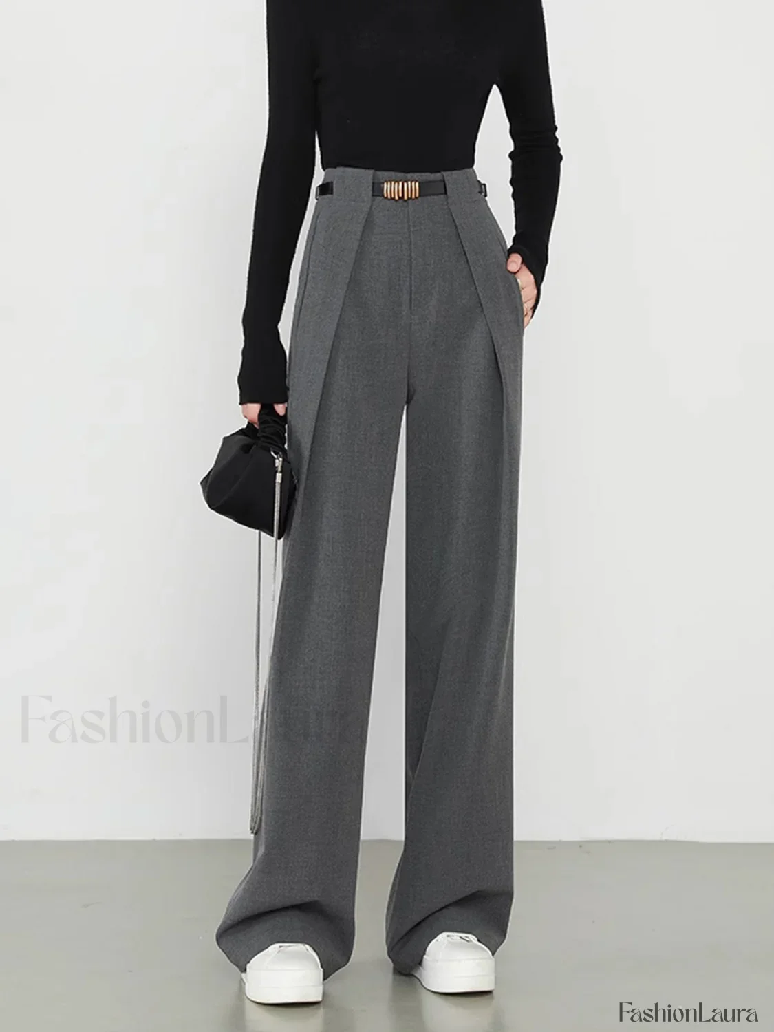 Plain Pockets Straight Pants - Image 8