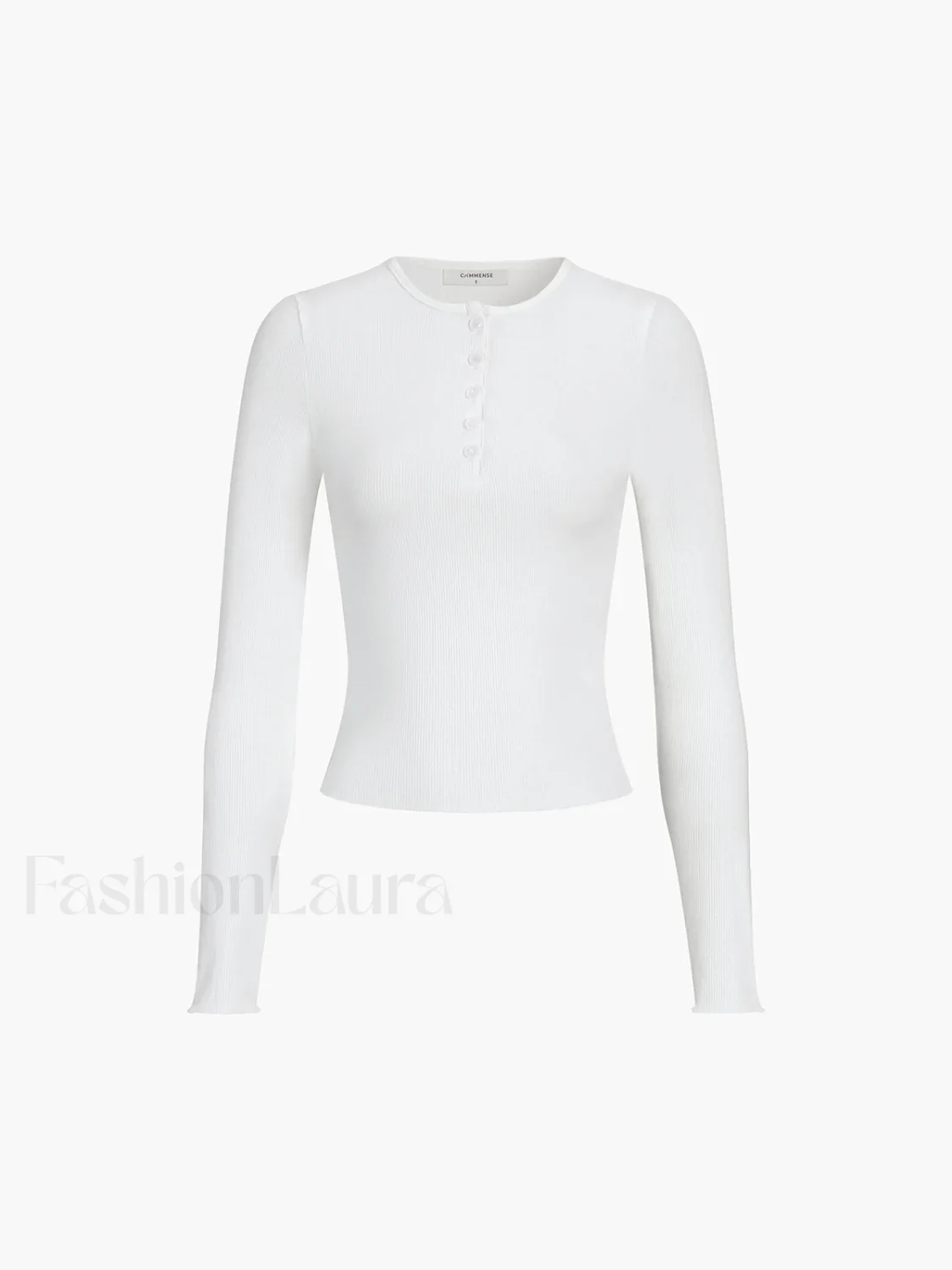 Everyday Rib Long Sleeve Top - Image 7