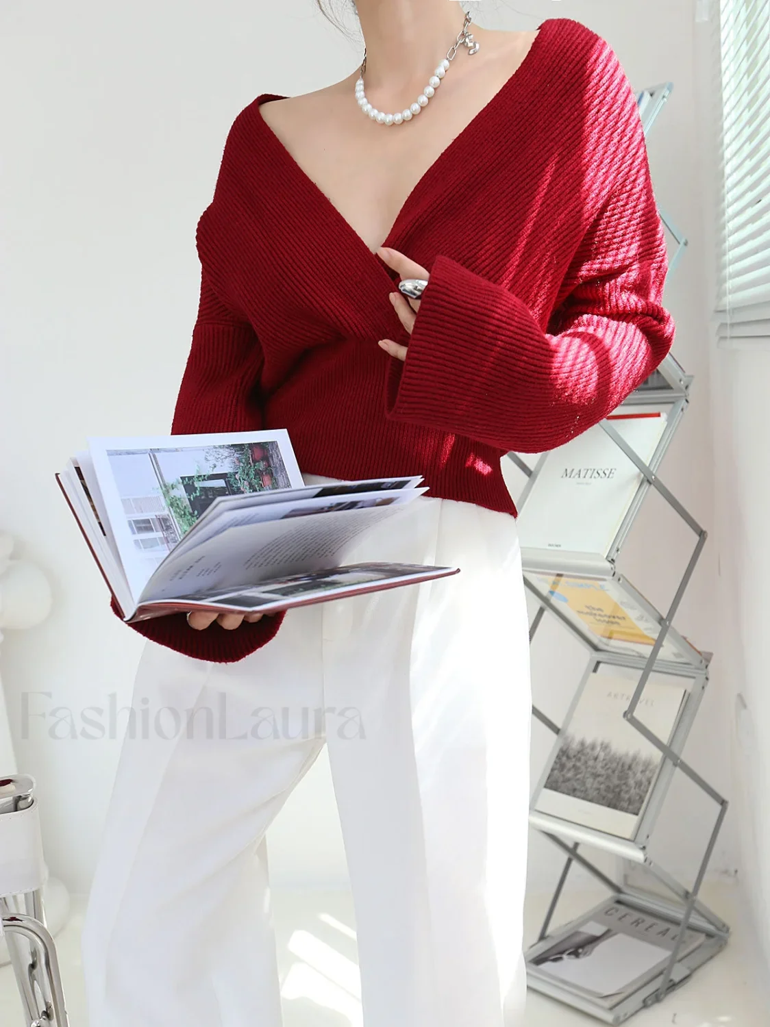 She's Effortless Wrap Sweater - Image 8