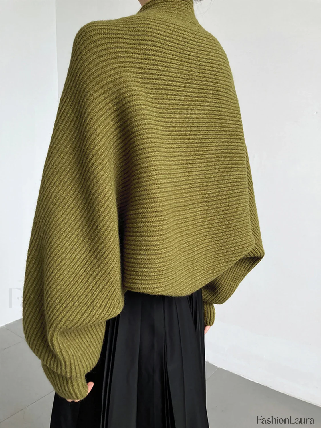 Solid Open-Front Shrug Sweater - Image 9