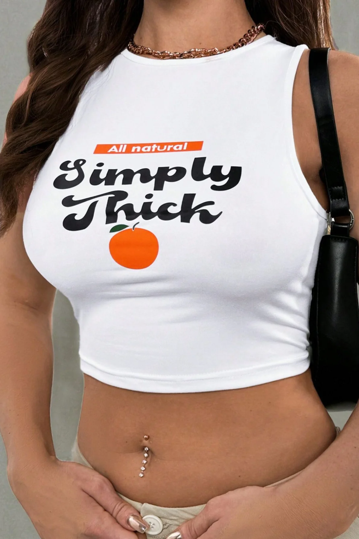 Sexy Bodycon Sleeveless Print Crop Top - Image 2
