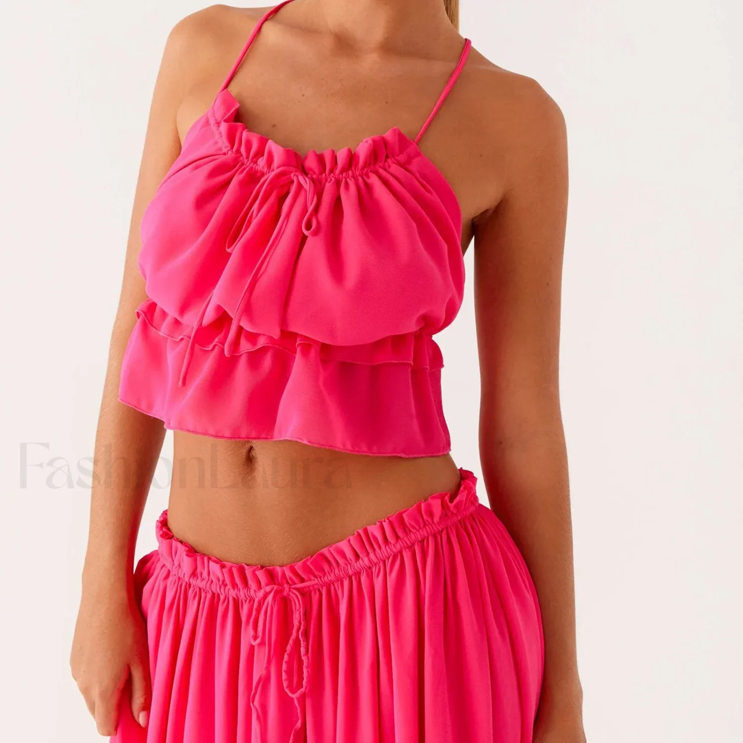 Cross-Strap Backless Crop Top - Image 5