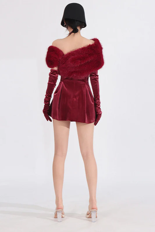 Crystal Embellished Strapless Bandage Dress - Image 4