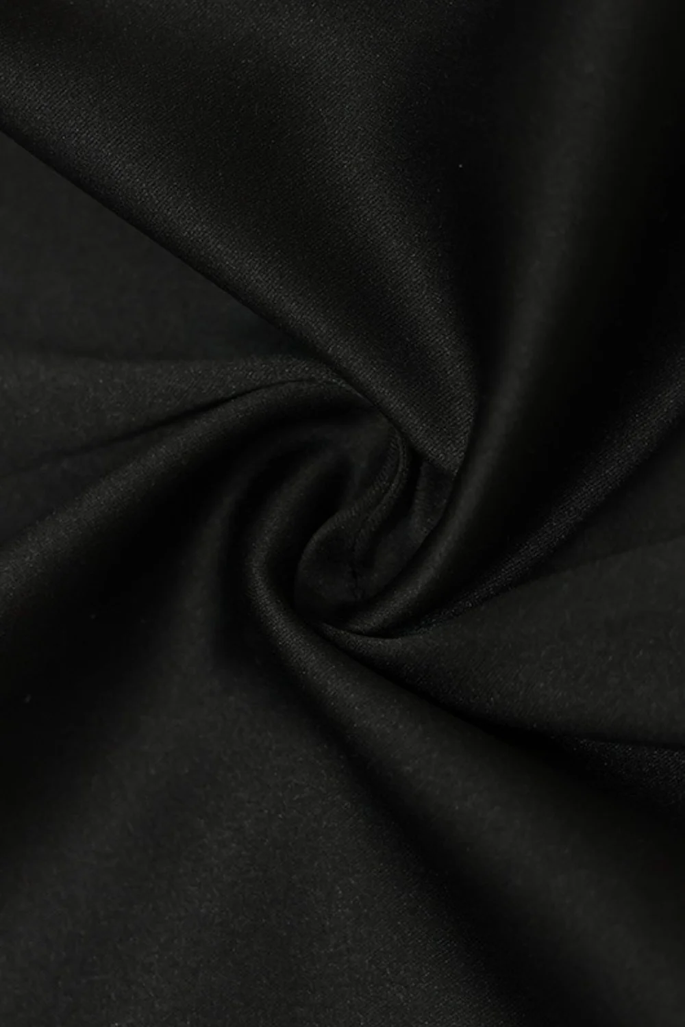 Deep V Neck Waist Cinched Ruffle Hem Shoulder Pad Blouse - Image 12