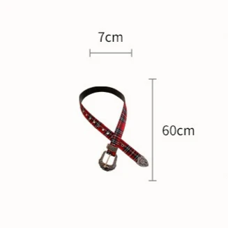 Distressed Denim Pattern Metal Belt - Image 11